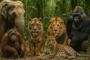 Animales salvajes en la naturaleza