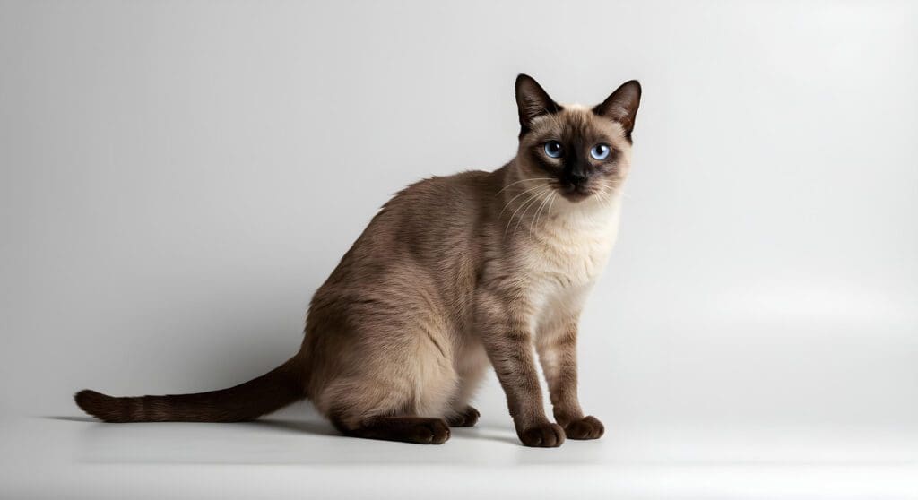 gato siames sentado