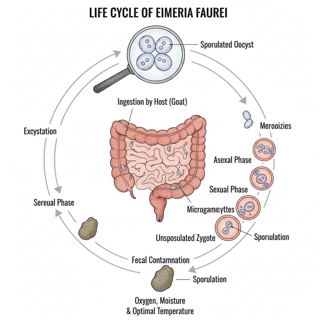 Ciclo de Eimeria faurei