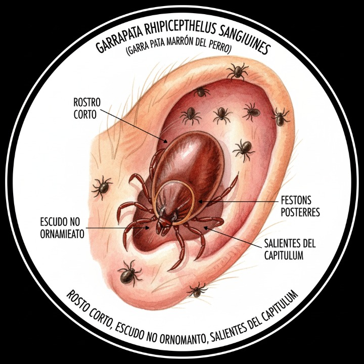 Garrapata Rhipicephalus sanguineus