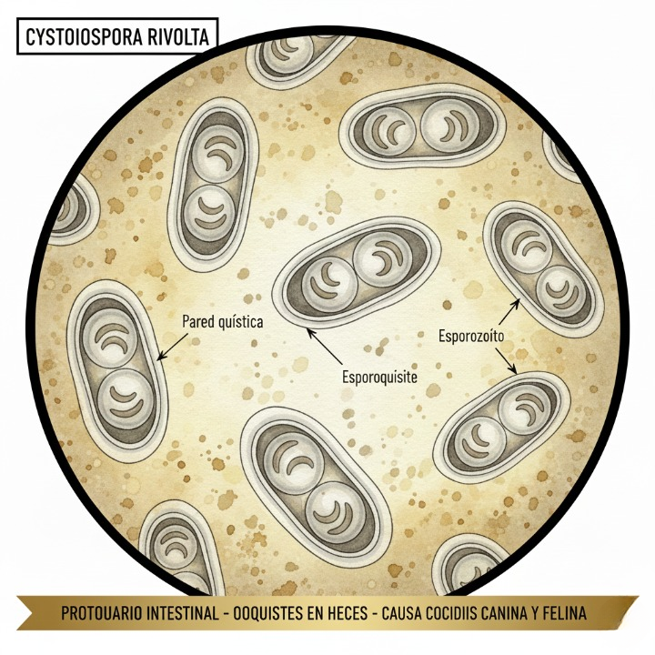 Coccidiosis en gatos: Cystoisospora Rivolta