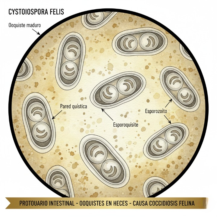 Coccidiosis en gatos: Cystoisospora felis