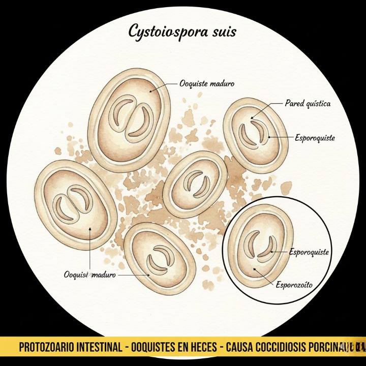 Coccidiosis en cerdos: Cystoisospora suis