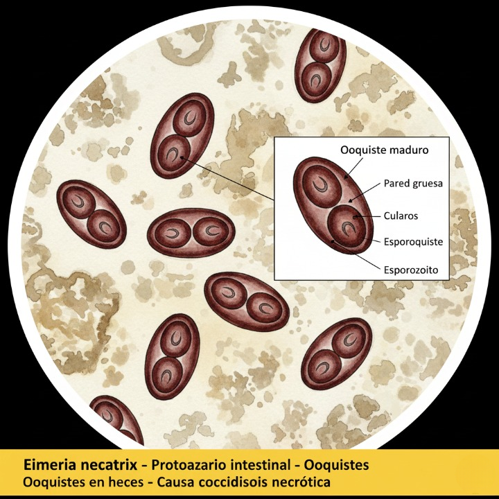 Coccidiosis en aves: Eimeria Necatrix