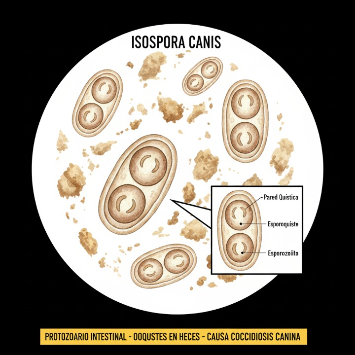Coccidias en Perros: Isospora canis